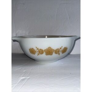 Vintage Pyrex Butterfly Gold 442 443 Cinderella Mixing Nesting Bowl Set